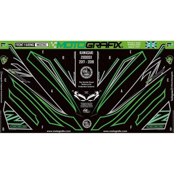 モトグラフィックス ボディパッド FRONT Ninja1000/Z1000SX 17-19 MT-...