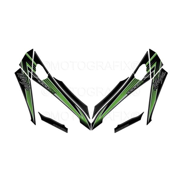モトグラフィックス ボディパッド FRONT Ninja1000SX 20-21 MT-NK024K...