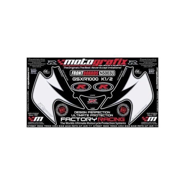 モトグラフィックス ボディパッド FRONT GSX-R1000 K1/K2(00-03 MT-NS...