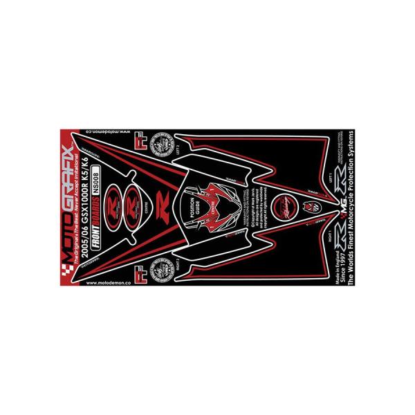 モトグラフィックス ボディパッド FRONT GSX-R1000 K5/K6 04-06 MT-NS...
