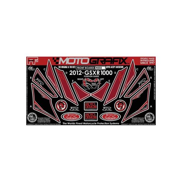 モトグラフィックス ボディパッド FRONT GSX-R1000 L2(12- MT-NS021RK