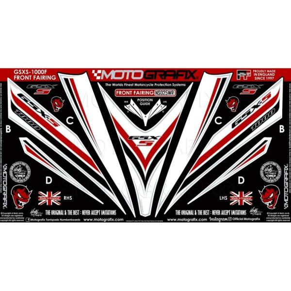 モトグラフィックス ボディパッド FRONT GSX-S1000/GSX-S1000F 15-19 ...