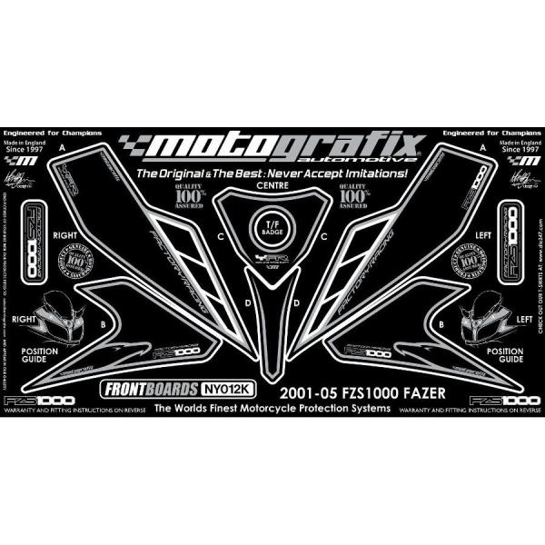 モトグラフィックス ボディパッド FRONT FZS 1000 FAZER 01-05 MT-NY0...