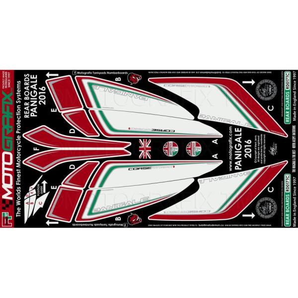 モトグラフィックス ボディパッド REAR PANIGALE 959/1299/S MT-RD017...