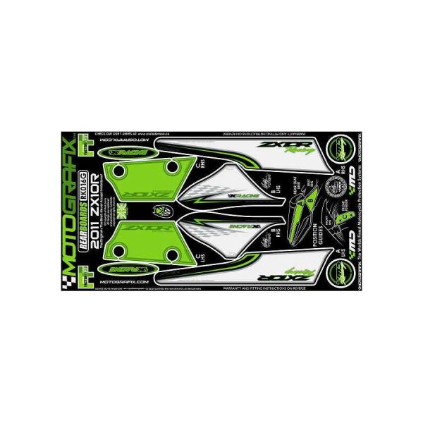 モトグラフィックス ボディパッド REAR ZX-10R NINJA MT-RK016G