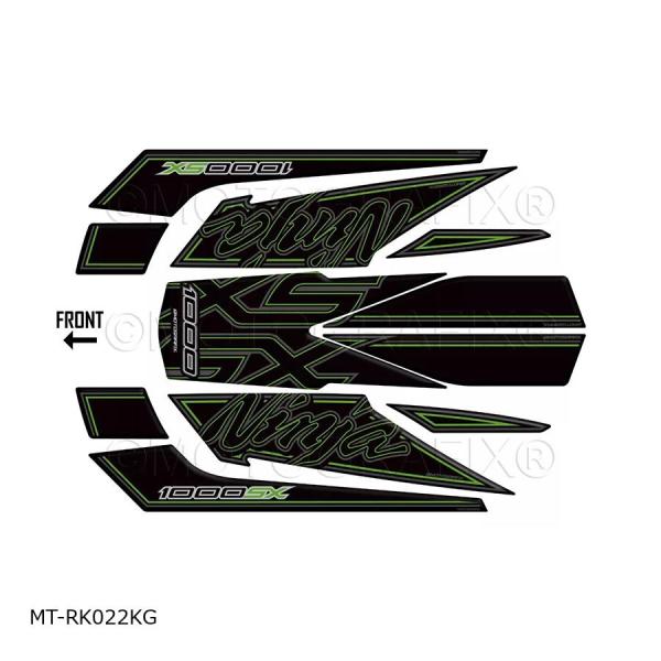 モトグラフィックス REAR BODY PAD Ninja1000SX MT-RK022KG