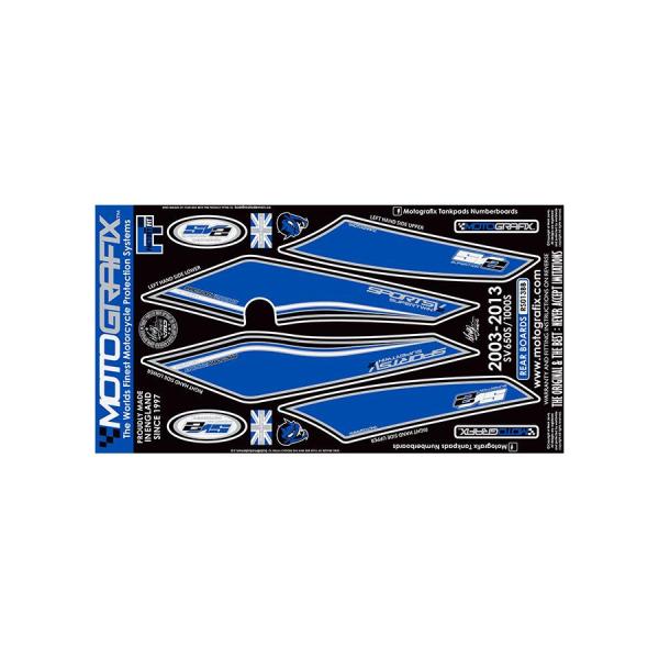 モトグラフィックス ボディパッド REAR (BB) SV650S/1000S 03-13 MT-R...