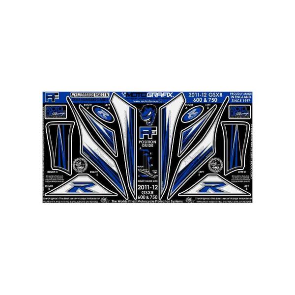 モトグラフィックス ボディパッド REAR GSX-R600/750 L1/L2(11- MT-RS...