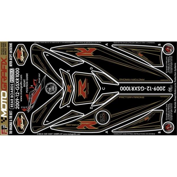 モトグラフィックス ボディパッド REAR GSX-R1000 L2(12- MT-RS023KA