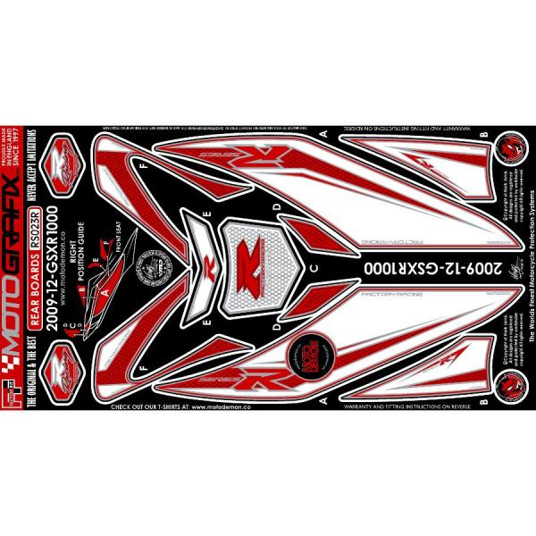 モトグラフィックス ボディパッド REAR GSX-R1000 L2(12- MT-RS023R