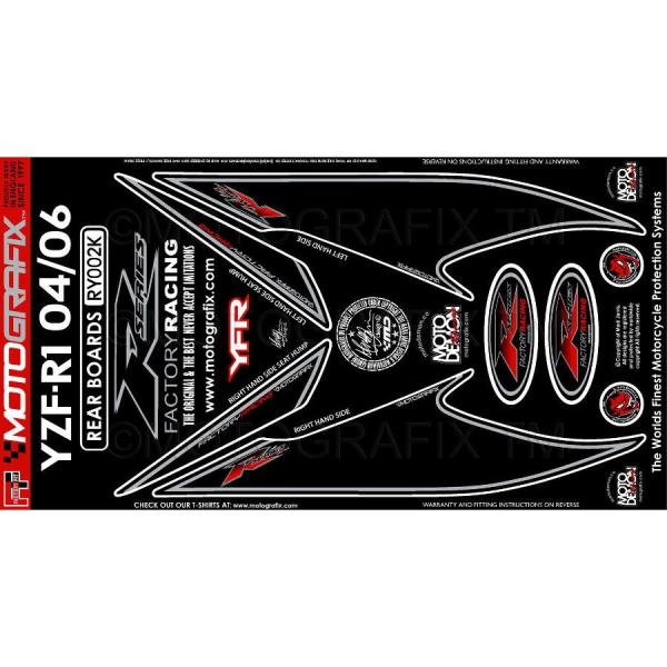 モトグラフィックス ボディパッド REAR YZF-R1 04-06 MT-RY002K