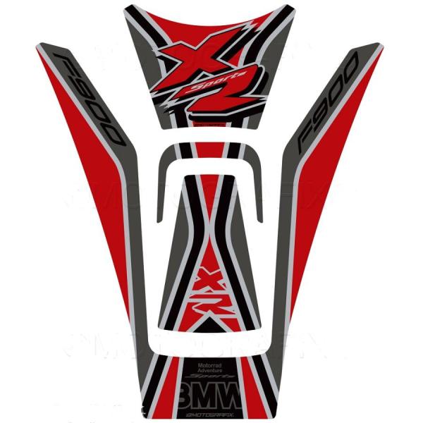 モトグラフィックス タンクパッド レッド/ブラック BMW F900XR MT-TB048RE