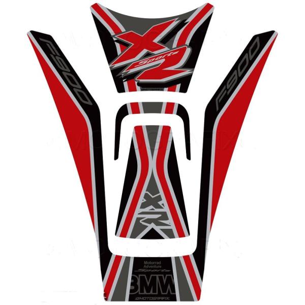 モトグラフィックス タンクパッド レッド/ブラック BMW F900XR MT-TB048RK