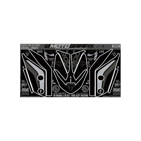 モトグラフィックス Mudguard Protection TRIUMPH Tiger900 GT ...