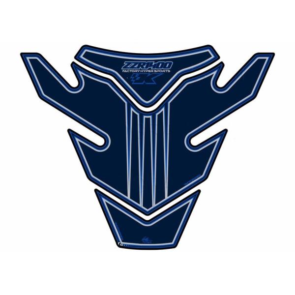 モトグラフィックス タンクパッド ブルー ZX-14R 12-16/ZZR1400 06-11 MT...