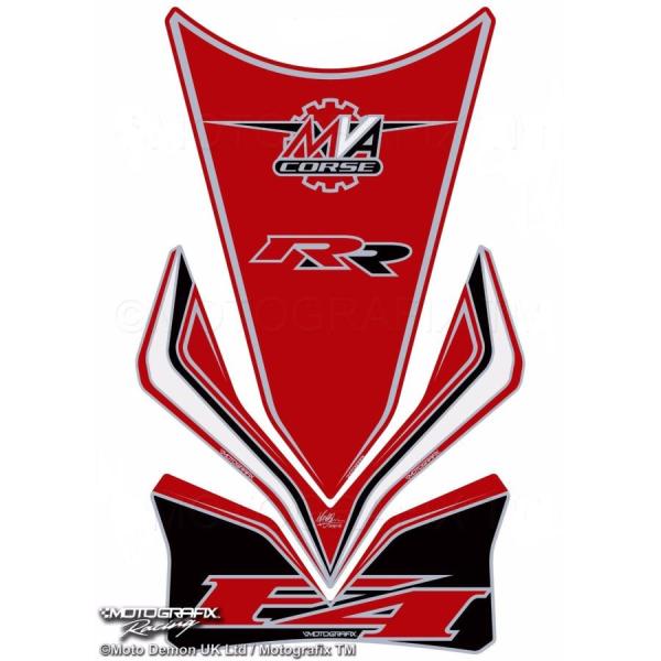 モトグラフィックス タンクパッド レッド MV AGUSTA MVA4 RR MT-TM004R