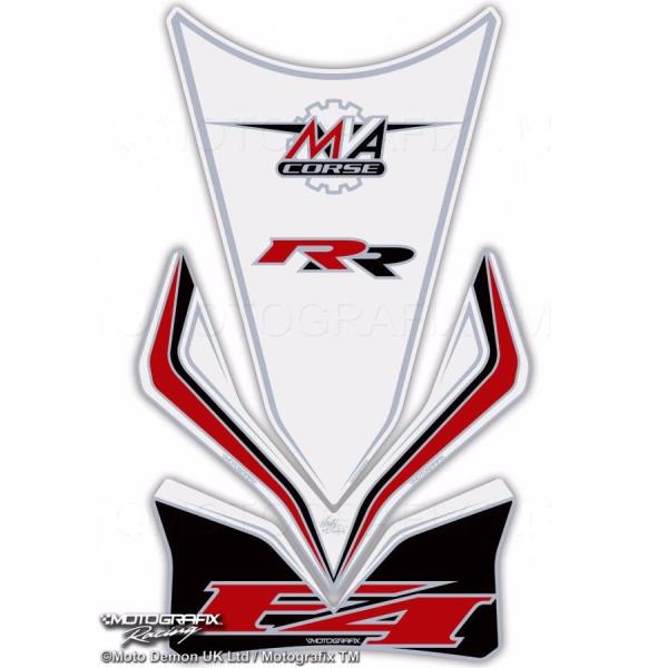 モトグラフィックス タンクパッド ホワイト MV AGUSTA MVA4 RR MT-TM004W