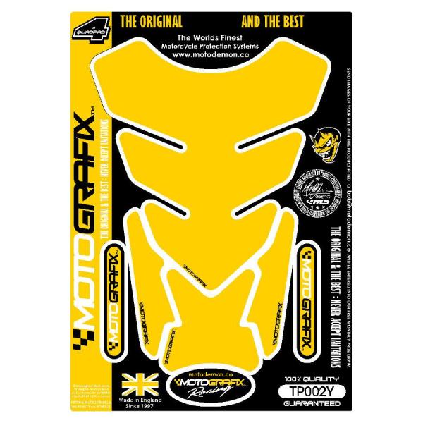 モトグラフィックス タンクパッド プレーン イエロー MT-TP002Y