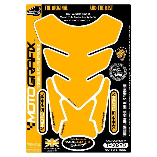 モトグラフィックス タンクパッド プレーン イエローダーク MT-TP002YD