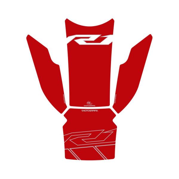 モトグラフィックス タンクパッド レッド/レッド YZF-R1/M MT-TY026RR