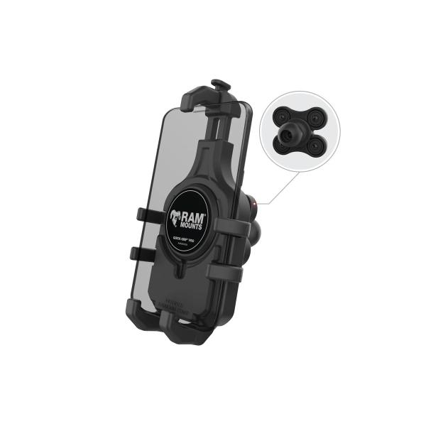 ラムマウント クイックグリッププロ クレイドルホルダー(M) 防振ダンパーボール付 Vibe-Saf...