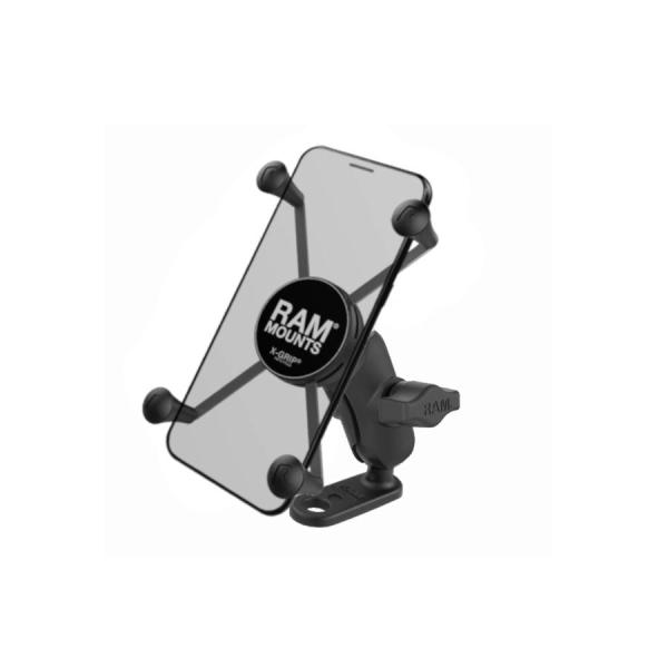 RAM MOUNTS(ラムマウント) Xグリップ(M)＆11mm穴ミラーフレームベースセット(ショー...