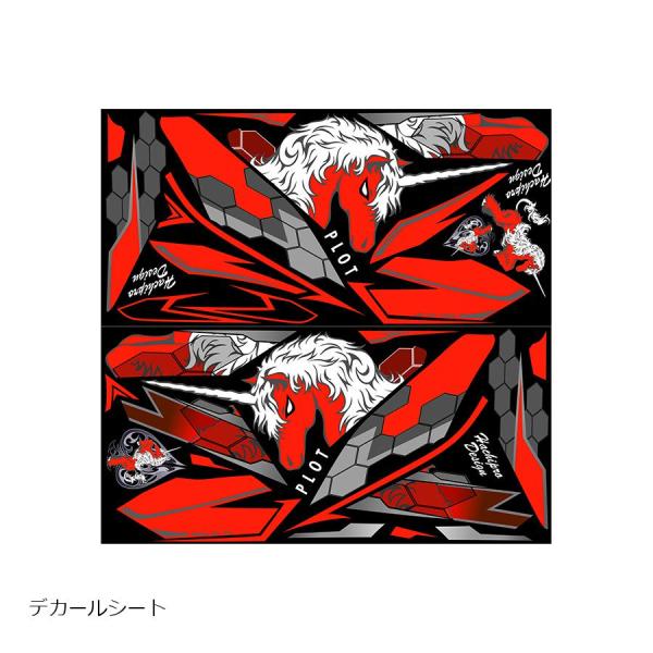 プロト デカールキットユニコーンBブラック＆レッド YZF-R3/R25 15-18