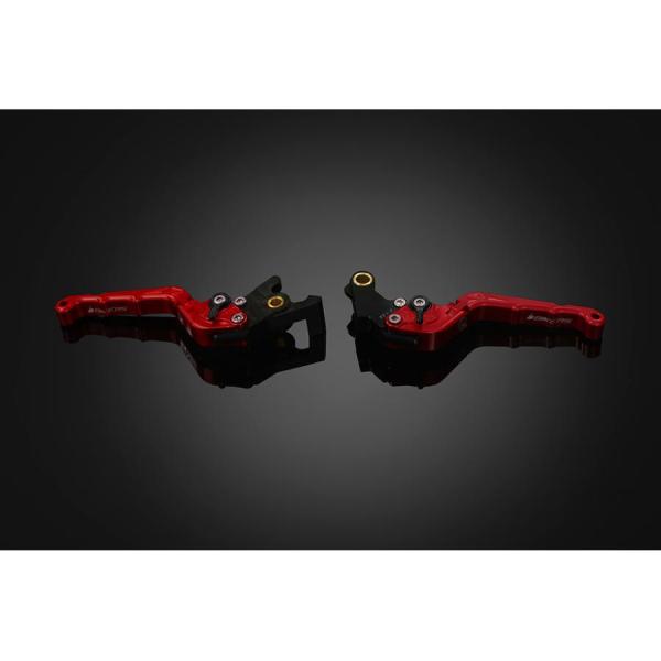 バイカーズ 可倒式レバーセット カーブ レッド Rebel250  CBR400R  REBEL50...