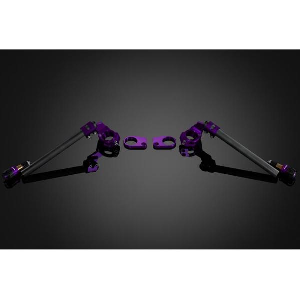 バイカーズ アジャスタブルセパレートハンドル セパハン ブラック/ パープルニンジャ Ninja25...