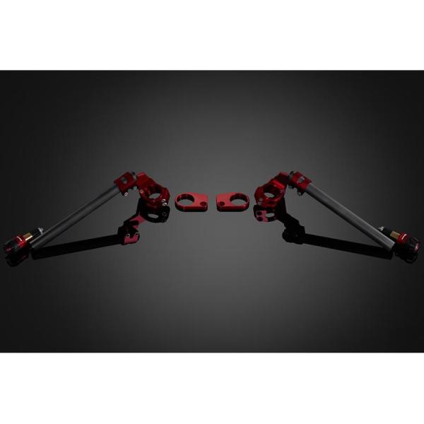 バイカーズ アジャスタブルセパレートハンドル セパハン ブラック/レッド ニンジャ Ninja250...