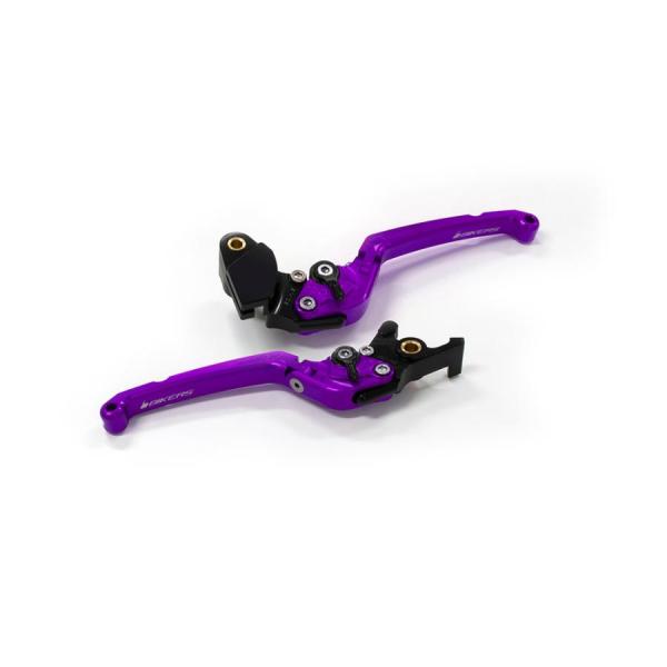 BIKERS (バイカーズ) レバーセット 可倒式 フラットタイプ パープル ZX-25R Ninj...