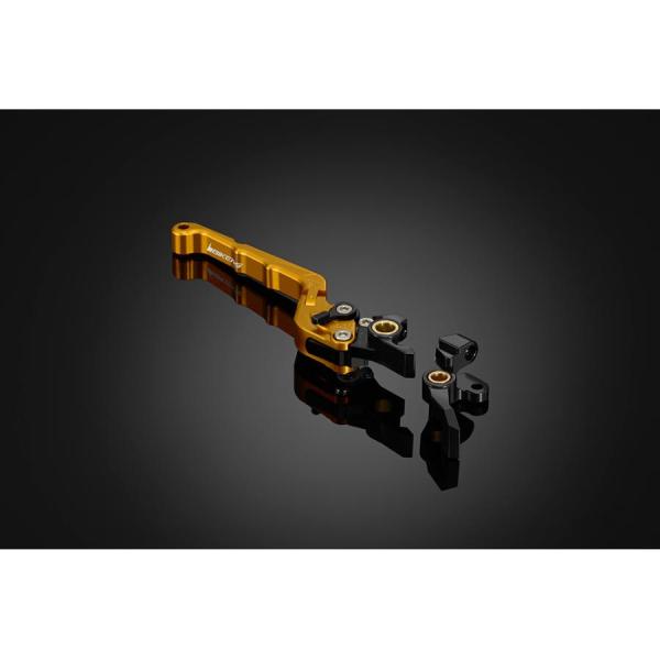 バイカーズ 可倒式アジャスタブルブレーキレバー右ライトゴールド TRICITY