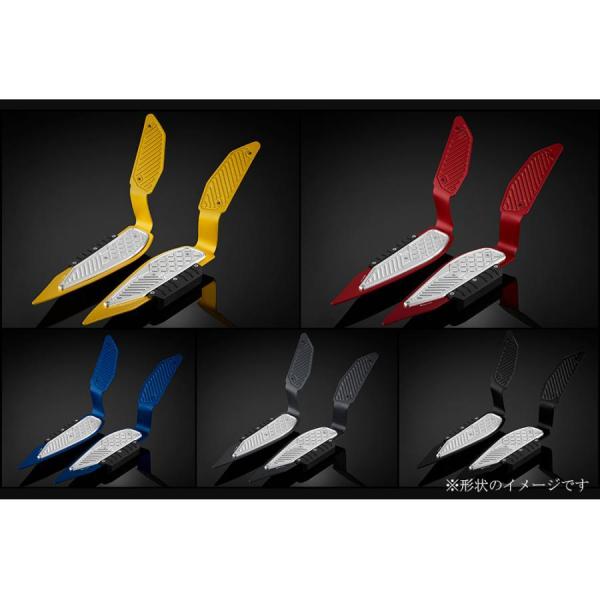 バイカーズ フットレストプレート タンデムステップ パープル/シルバー 左右セット XMAX BK-...