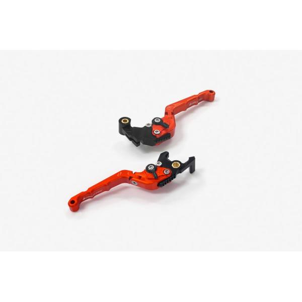 BIKERS (バイカーズ) レバーセット 可倒式 カーブタイプ オレンジ YZF-R25/MT-2...