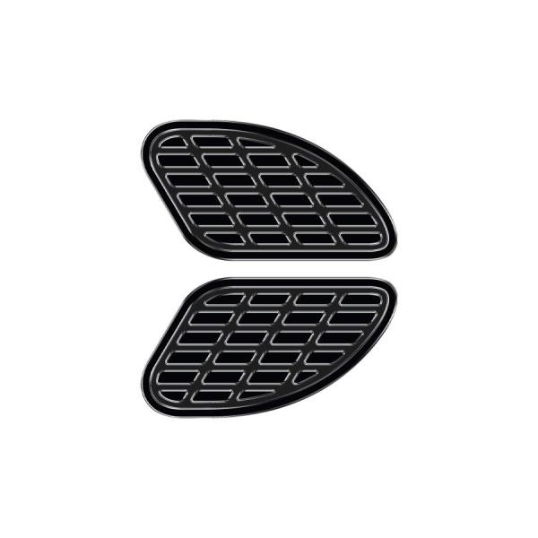 タンクカバー ワンデザイン BUMPS12P ニーパッド ラウンド ブラック 170mm ×94mm...