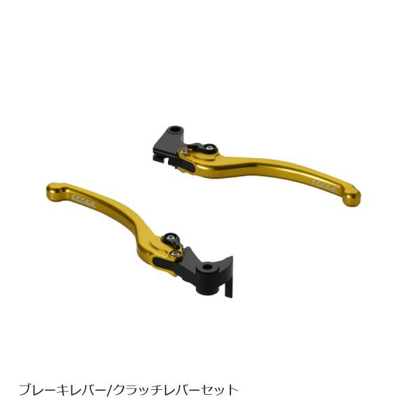 ブレーキ クラッチ レバー セット エフェックス スムースフィットレバー ゴールド YZF-R1/M