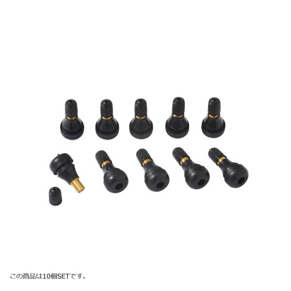 Plot (プロト) チューブレスエアバルブ ストレート/ショート 10個SET TR-412 スナ...
