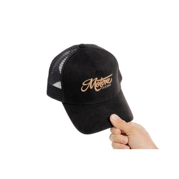 モートーン キャップ ゴールドIE スエードブラック/ゴールド  SMK004-R