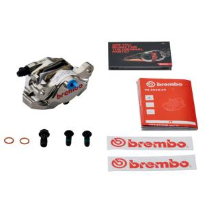 ブレーキ キャリパー ブレンボ リア用 キャリパーキット ニッケルコート 削り出し 2POT 84mmピッチ 34mm brembo 120.A441.40｜rubbermark