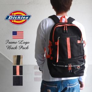 DICKIES ディッキーズ フレームロゴ バックパック リュックサック 14504200｜rubbersoul