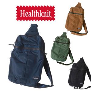 HealthKnit ヘルスニット撥水ナイロン11ポケット ボディバッグ  アメカジ ミニバッグ ショルダー｜rubbersoul