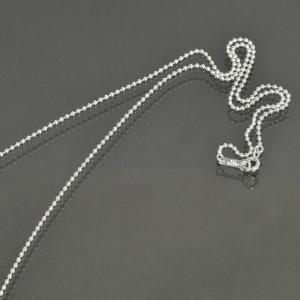 ネックレス チェーン シルバー925 ボールチェーン 幅1.5mm 長さ55cm｜鎖 銀 Silver アクセサリー レディース メンズ｜rubby