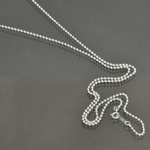 ネックレス チェーン シルバー925 ボールチェーン 幅2.0mm 長さ38cm