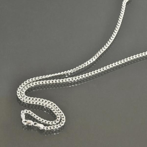 ネックレス チェーン シルバー925 2面カット喜平チェーン 幅3.1mm 長さ50cm｜鎖 銀 S...