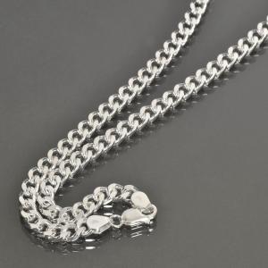 ネックレス チェーン シルバー925 2面カット喜平チェーン 幅6.1mm 長さ45cm｜鎖 銀 Silver アクセサリー メンズ｜rubby