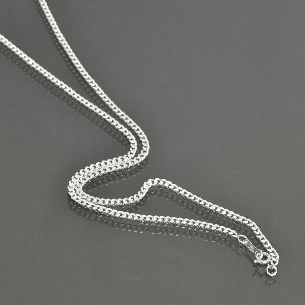 ネックレス チェーン シルバー925 2面カット喜平チェーン 幅2.6mm 長さ50cm｜鎖 銀 S...