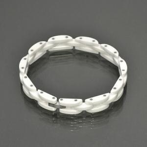 ブレスレット セラミック シンプルなデザインブレスレット 白 ホワイト