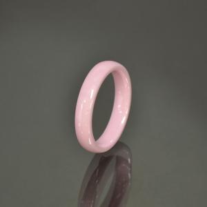 指輪 セラミック シンプルな甲丸リング 幅4.0mm ピンク｜Ceramic アクセサリー レディース メンズ｜rubby