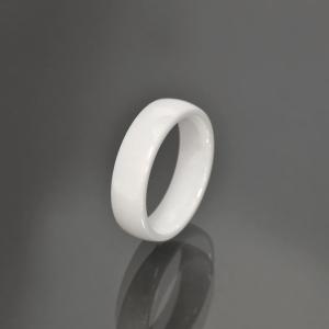 指輪 セラミック シンプルな甲丸リング 幅6.0mm 白 ホワイト｜Ceramic アクセサリー レディース メンズ｜rubby