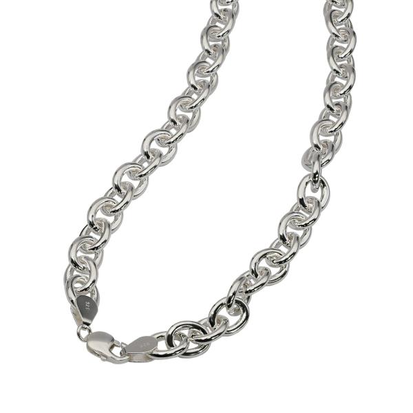 ネックレス チェーン シルバー925 小豆チェーン 幅10.0mm 長さ45cm｜鎖 銀 Silve...
